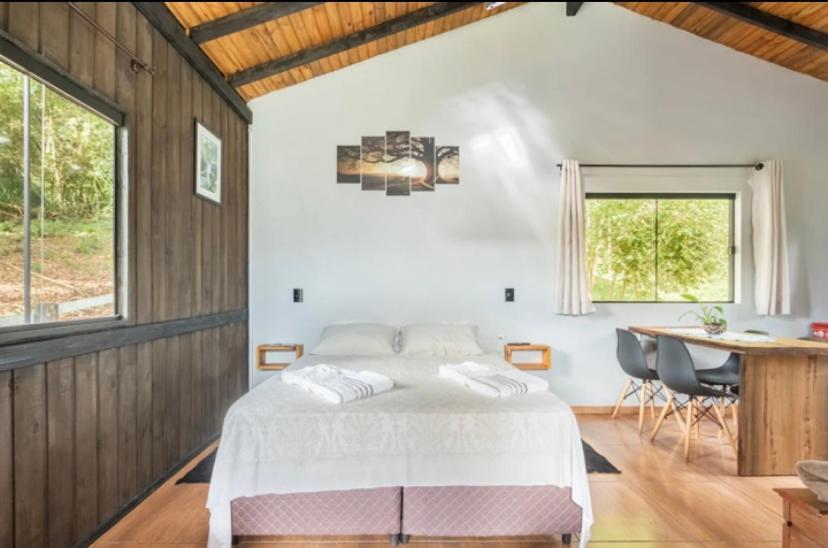 Cabana Sassafras Com Hidromassagem Alfredo Wagner Esterno foto