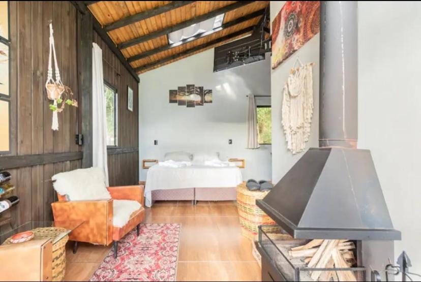 Cabana Sassafras Com Hidromassagem Alfredo Wagner Esterno foto