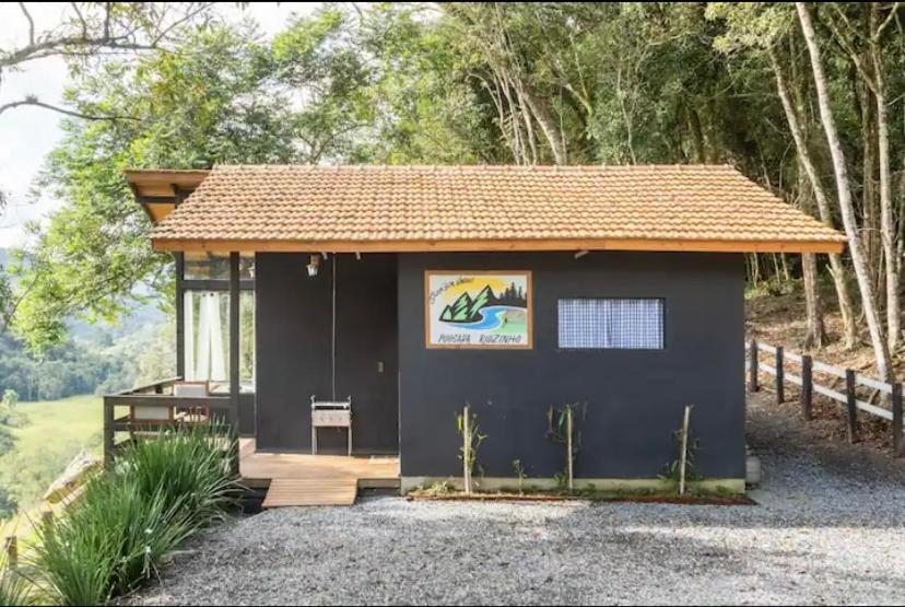 Cabana Sassafras Com Hidromassagem Alfredo Wagner Esterno foto