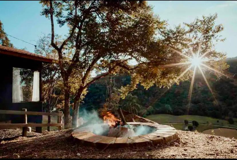 Cabana Sassafras Com Hidromassagem Alfredo Wagner Esterno foto